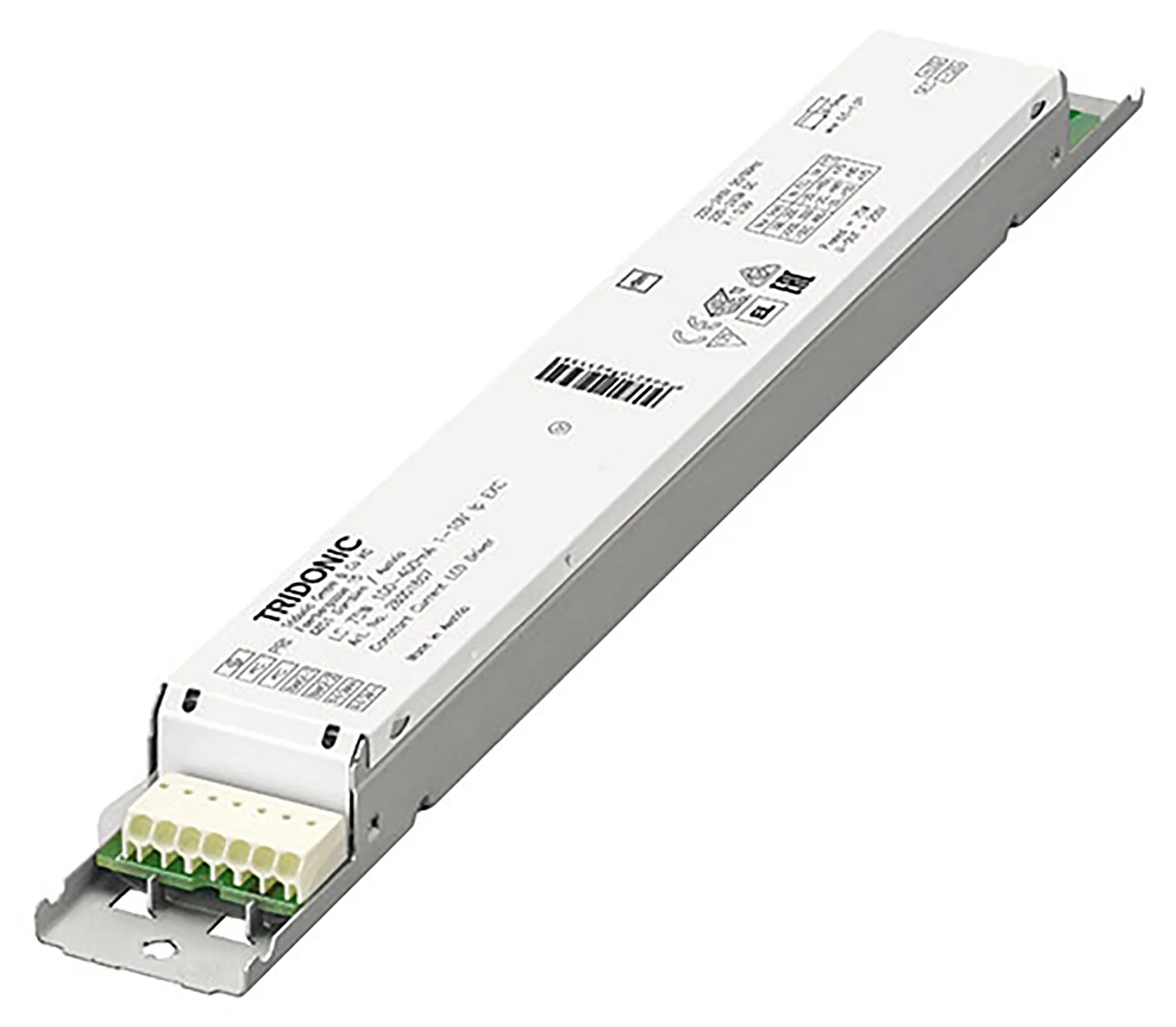 28001807  75W 75W 100–400mA 1-10V lp EXC Constant Current 1-10V Dimming LED Driver, Dimming range 10 – 100 %, IP20, 5yrs Warranty.